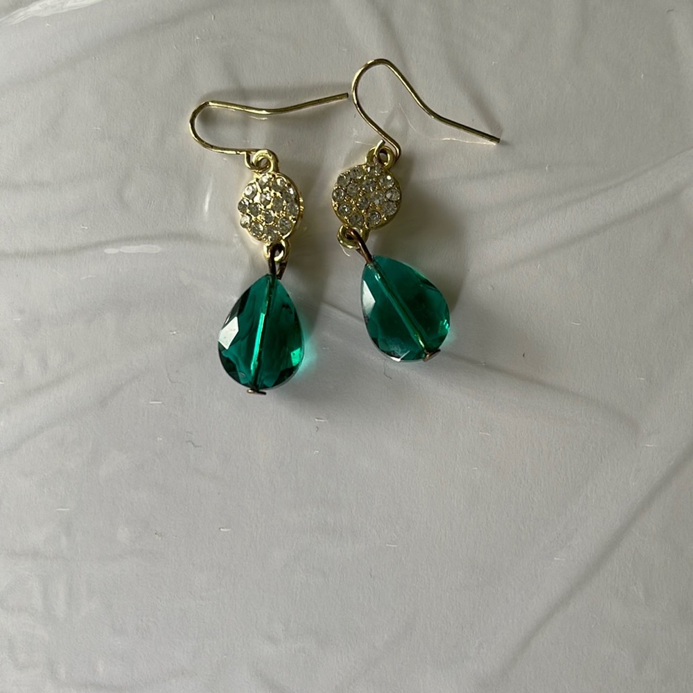 Gold tone earrings